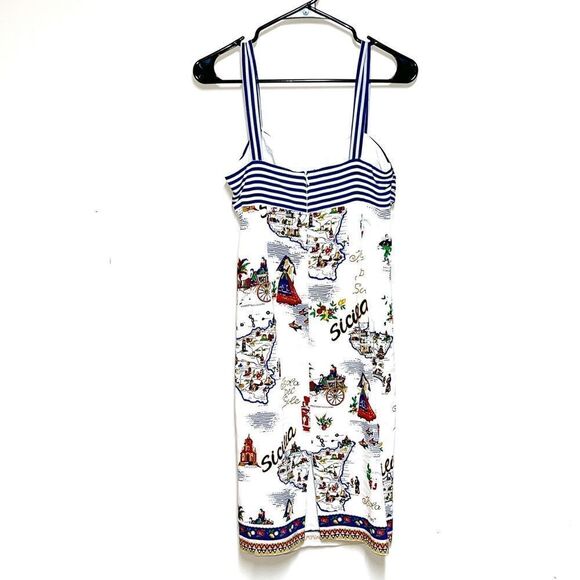 Rare Vintage Nanette Lepore Linen and Silk Spanish Inspired Sundress Sz 6 - Picture 2 of 6